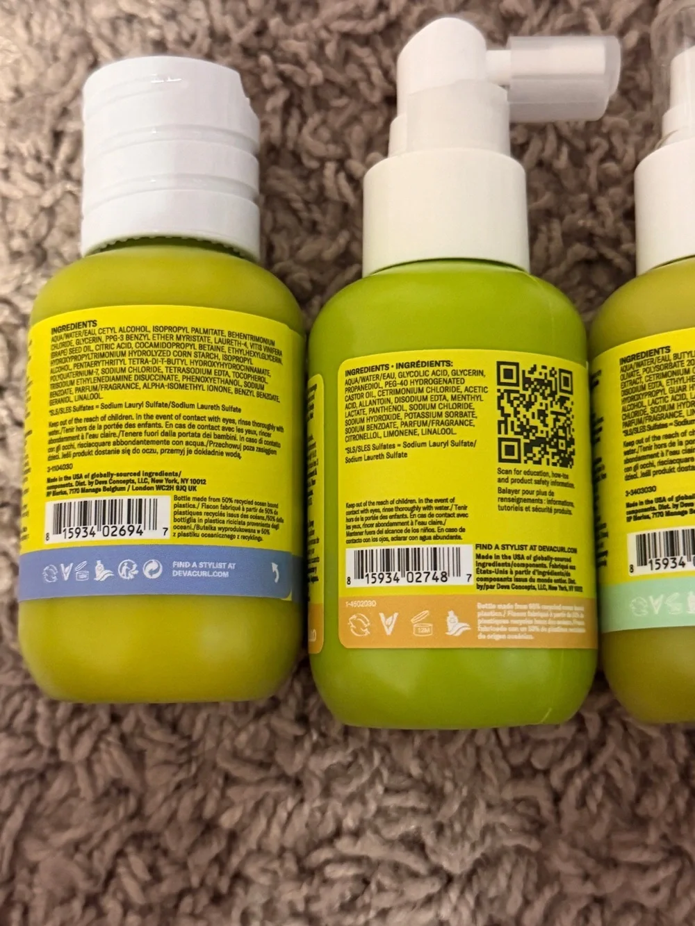 DevaCurl Kids Green Curl Care Travel Set